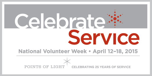 This year, National Volunteer Week takes place April 13 – 17. National Volunteer Week 2015 is sponsored by Points of Light and the Advil® Relief in Action campaign.